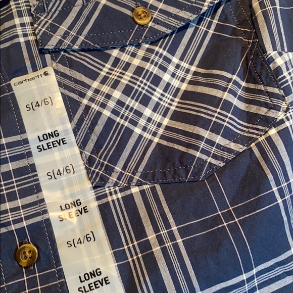 NWT Carhartt Plaid Button Up Shirt S - Picture 5 of 8